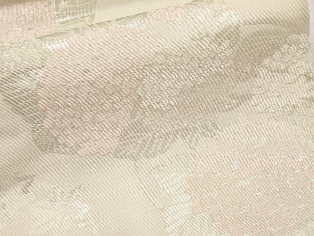 平和屋着物*夏物 六通柄袋帯 紫陽花 銀糸 正絹 逸品 CABM6829tx