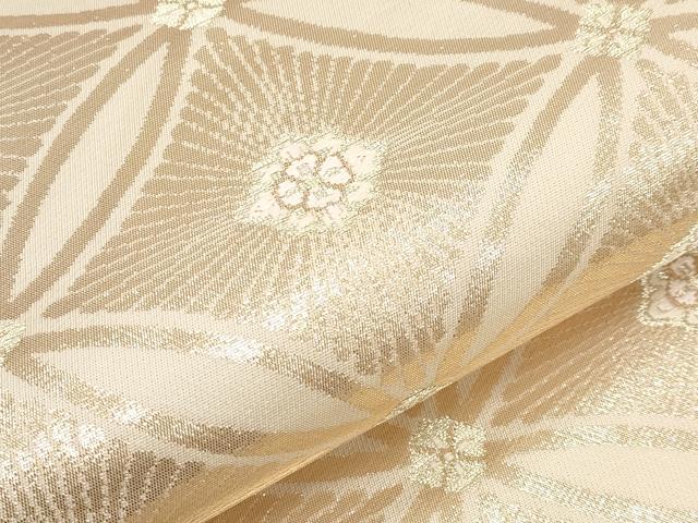 平和屋本店▼六通柄袋帯 唐織 七宝文 二重箔24K 正絹 逸品 CABM7044tx