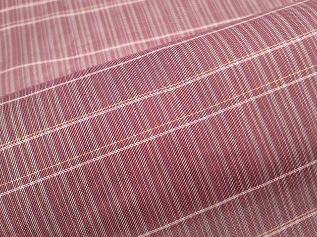 平和屋着物*夏物 お召 紗 格子文 正絹 逸品 CABM7307th