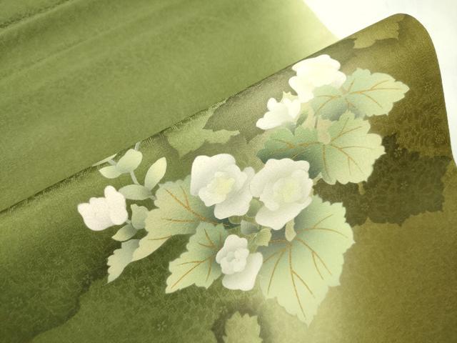 平和屋着物●京の匠日展作家 丹下雄介 太鼓柄袋帯 作家物 草花文 金彩 やまと誂製 正絹 逸品 CABM7718dy