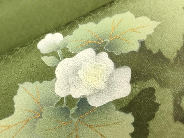 平和屋着物●京の匠日展作家 丹下雄介 太鼓柄袋帯 作家物 草花文 金彩 やまと誂製 正絹 逸品 CABM7718dy