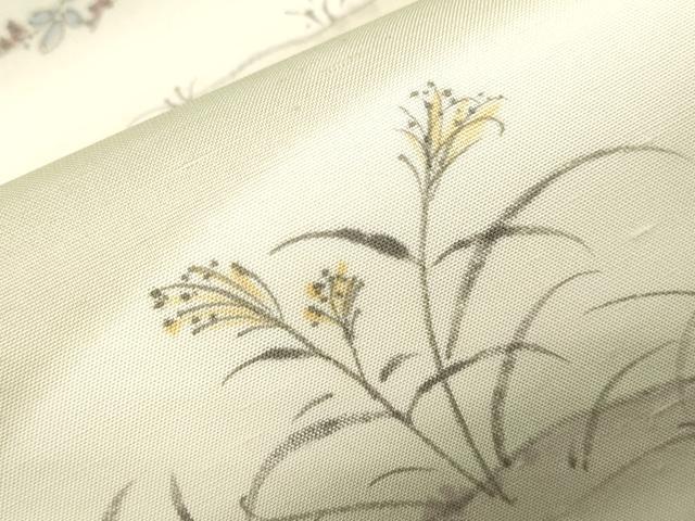 平和屋着物●全通柄袋帯 手描き 紬地 鳥獣戯画 正絹 逸品 CABM7727dy