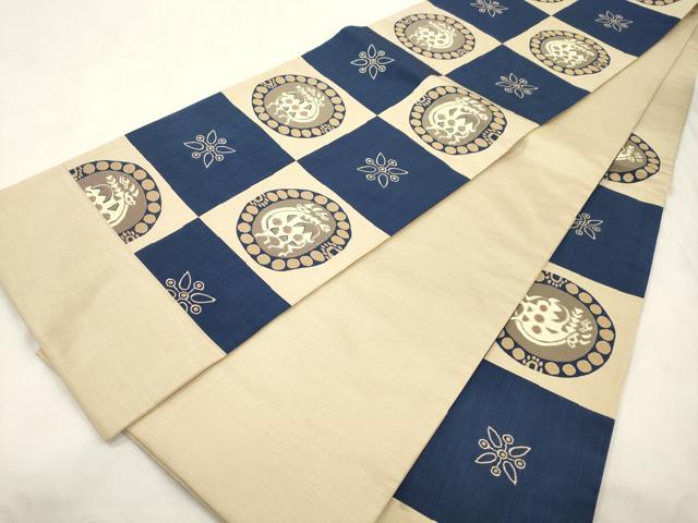 平和屋着物●名門木屋太 今河織物 六通柄袋帯 有栖川 正絹 逸品 CABM7947dy