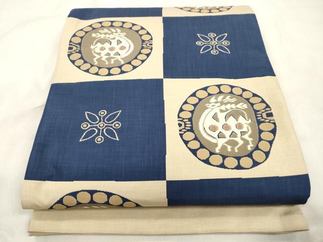 平和屋着物●名門木屋太 今河織物 六通柄袋帯 有栖川 正絹 逸品 CABM7947dy