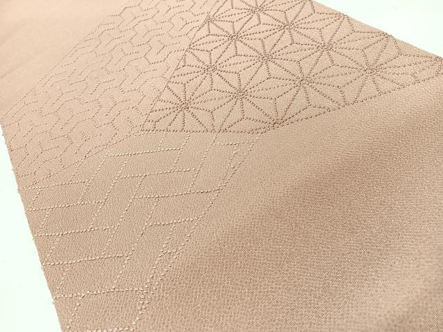 平和屋着物◎中国三大刺繍 相良刺繍 総刺繍 九寸名古屋帯 吉祥文様 鬼しぼ縮緬 正絹 逸品 CABM8463nb
