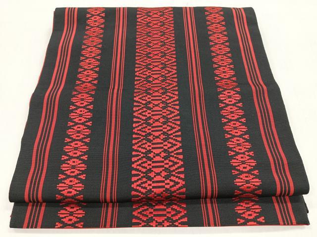 平和屋着物◎本場筑前博多織 八寸名古屋帯 献上 証紙付き 正絹 逸品 CABM8622nb