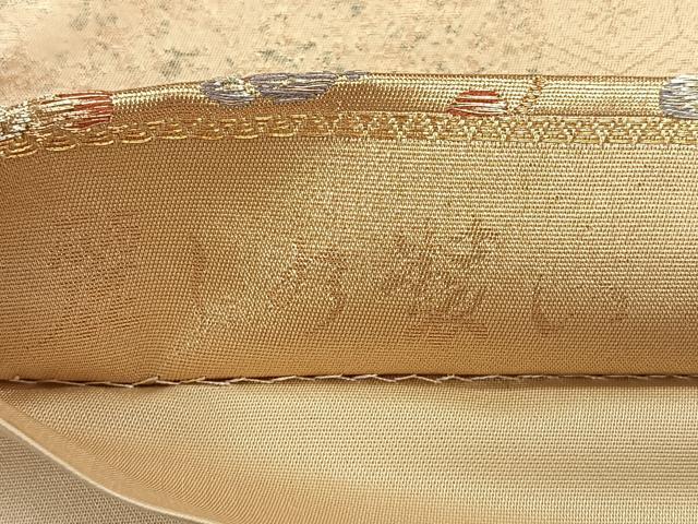 平和屋着物◎六通柄袋帯 唐織 麗しの装い 金銀糸 正絹 逸品 CABM8629nb
