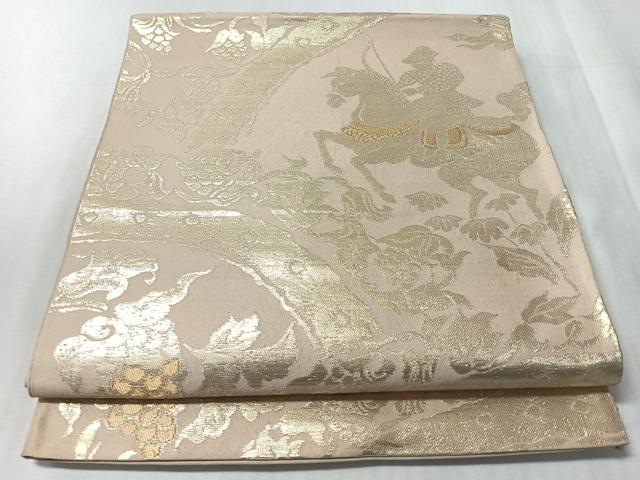 平和屋着物◎六通柄京袋 本袋帯 狩猟文 正絹 逸品 CABM8672nb