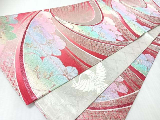 平和屋着物◎両面 全通柄袋帯 桃山両面全通 金銀糸 正絹 逸品 CABM8681nb