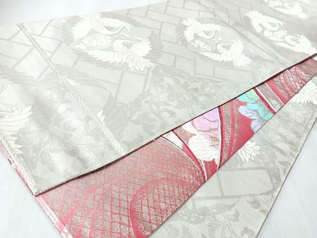 平和屋着物◎両面 全通柄袋帯 桃山両面全通 金銀糸 正絹 逸品 CABM8681nb