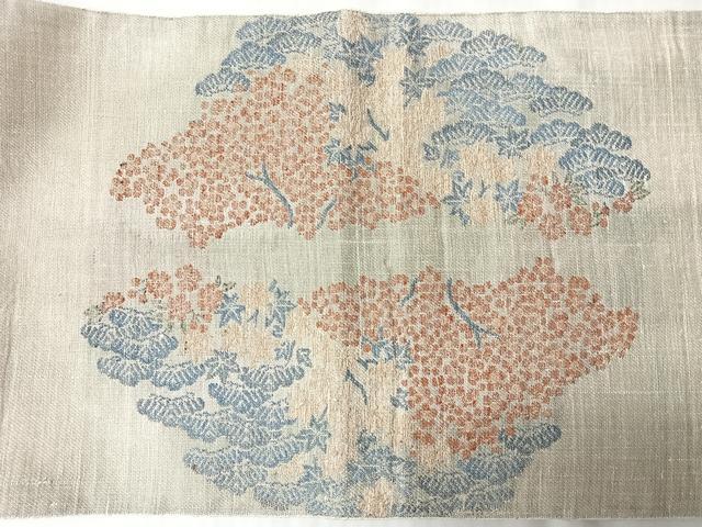 平和屋着物◎太鼓柄袋帯 風景文 金糸 正絹 逸品 CABM8695nb