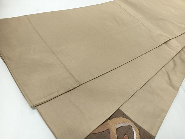平和屋着物◎太鼓柄袋帯 すくい織 幾何学文 金糸 正絹 逸品 CABM8740nb
