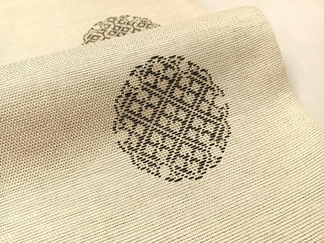 平和屋着物●両面 全通柄袋帯 雪輪吉祥文 正絹 逸品 CABM8858vp