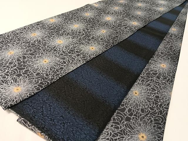 平和屋着物●両面 全通柄袋帯 乱菊 金彩 正絹 逸品 CABM8866vp
