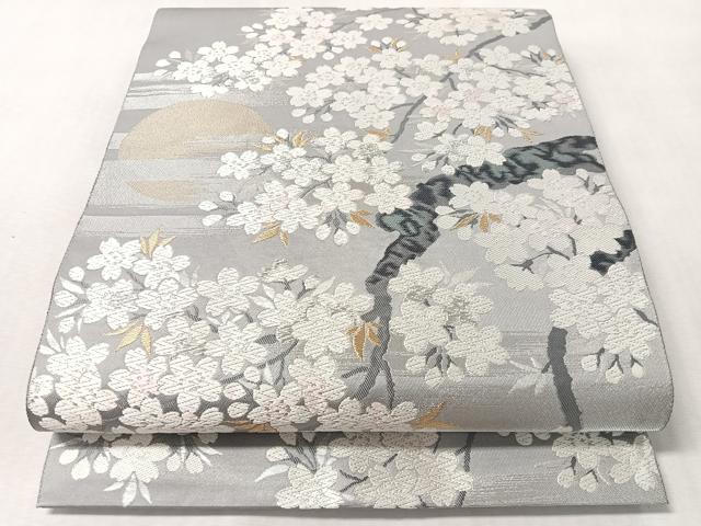平和屋着物●西陣 服部織物謹製 全通柄袋帯 唐織 花の宴 金銀糸 正絹 逸品 CABM8876vp