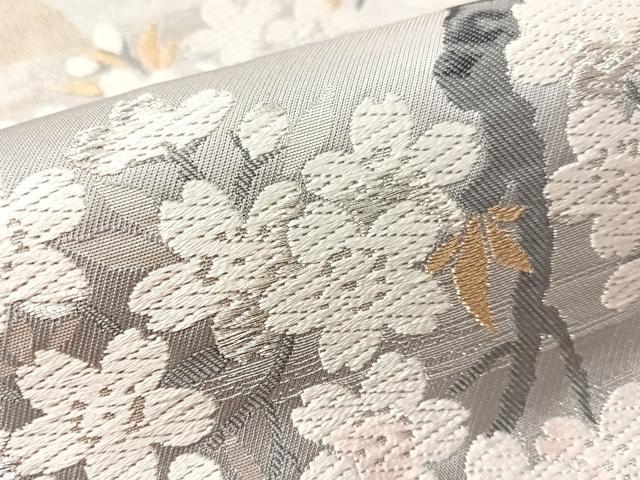 平和屋着物●西陣 服部織物謹製 全通柄袋帯 唐織 花の宴 金銀糸 正絹 逸品 CABM8876vp
