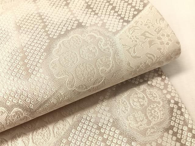 平和屋着物●六通柄袋帯 紹巴 京鹿の子 正絹 逸品 CABM8891vp
