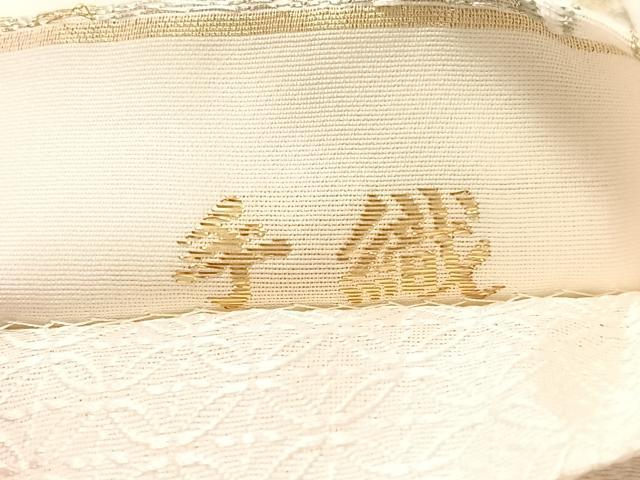 平和屋着物▽六通柄袋帯 スリーシーズン 春夏秋 唐織 手織 草花丸文 金銀糸 正絹 逸品 未使用 CABM8922vp