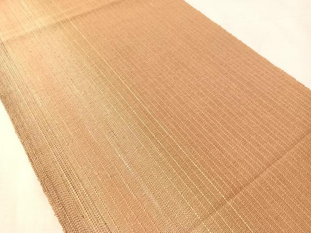 平和屋着物●八寸名古屋帯 紬地 雨縞 正絹 逸品 未使用 CABM9080vp