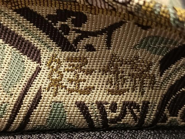 平和屋着物●両面 六通柄袋帯 立涌裂地文 経錦 正絹 逸品 未使用 CABM9117vp