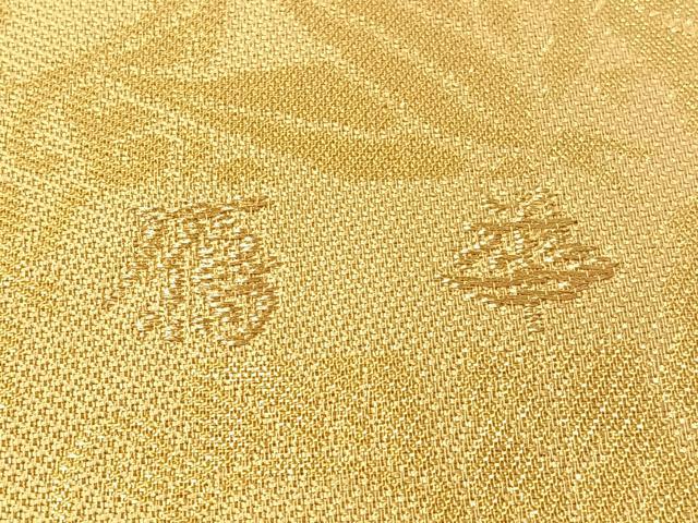 平和屋着物●六通柄袋帯 鷹華 松 金銀糸 正絹 逸品 CABM9184vp