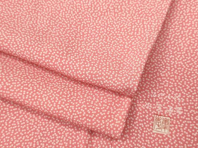 平和屋着物●人間国宝 小宮康孝 江戸小紋 舞桜文 正絹 逸品 CABM9221ut