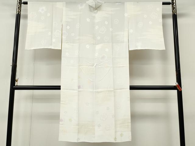 平和屋着物●長襦袢 無双仕立て 舞桜文 暈し染め 正絹 逸品 未使用 CABM9241ut