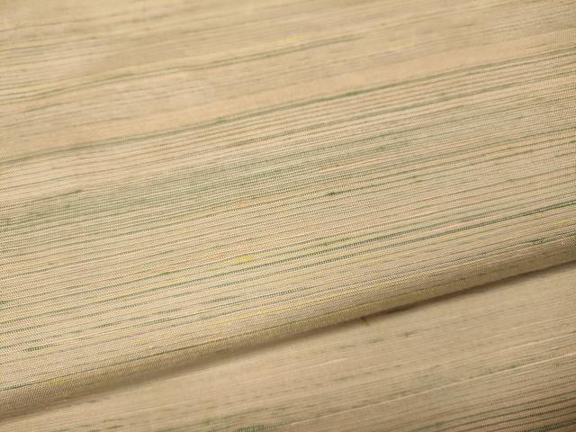 平和屋着物●紅花紬 米沢 横段霞文 正絹 逸品 未使用 CABM9248ut