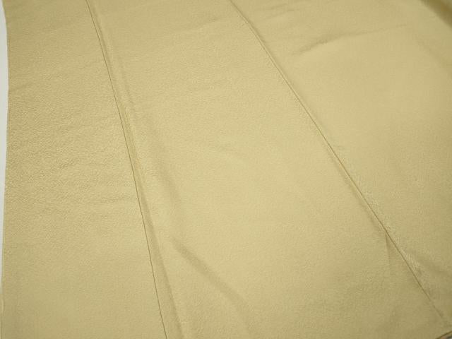 平和屋着物●上質な色無地 蜂蜜色 正絹 逸品 未使用 CABM9255ut