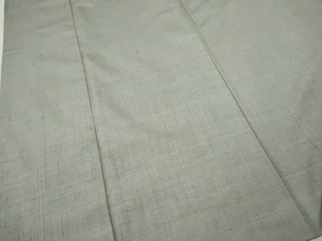 平和屋着物●結城紬 色無地 蕎麦切色 正絹 逸品 CABM9256ut