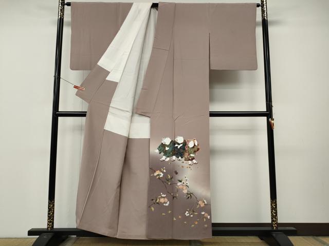 平和屋着物●豪華色留袖 童子遊び 枝花文 暈し染め 金彩 正絹 逸品 CABM9257ut