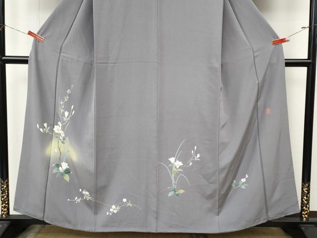 平和屋着物●訪問着 友禅 作家物 枝花文 暈し染め 正絹 逸品 CABM9270ut