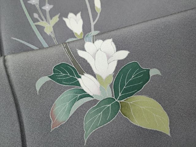 平和屋着物●訪問着 友禅 作家物 枝花文 暈し染め 正絹 逸品 CABM9270ut