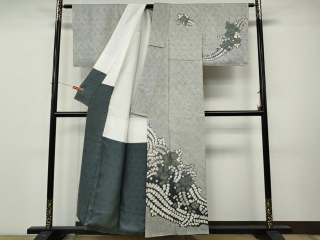 平和屋着物●訪問着 辻が花 総絞り 正絹 逸品 CABM9276ut