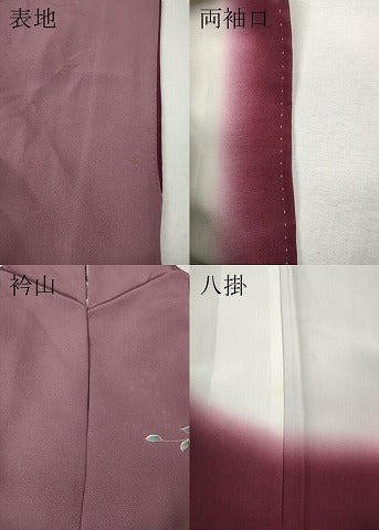 平和屋着物▼訪問着 枝花文 シルエット 金彩 正絹 逸品 CABM9286ut
