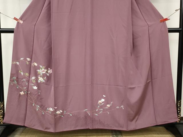 平和屋着物▼訪問着 枝花文 シルエット 金彩 正絹 逸品 CABM9286ut