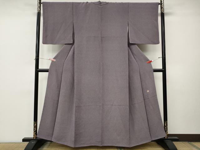 平和屋着物●伝統工芸師 服部光擴 江戸小紋 立分銅 鬼しぼ縮緬 正絹 逸品 CABM9296ut