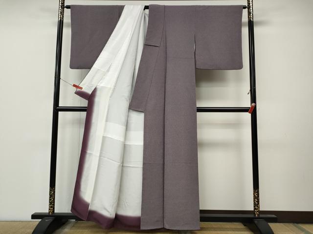 平和屋着物●伝統工芸師 服部光擴 江戸小紋 立分銅 鬼しぼ縮緬 正絹 逸品 CABM9296ut