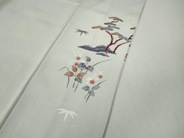 平和屋着物●訪問着 几帳陶器花文 暈し染め 金彩 正絹 逸品 未使用 CABM9301ut