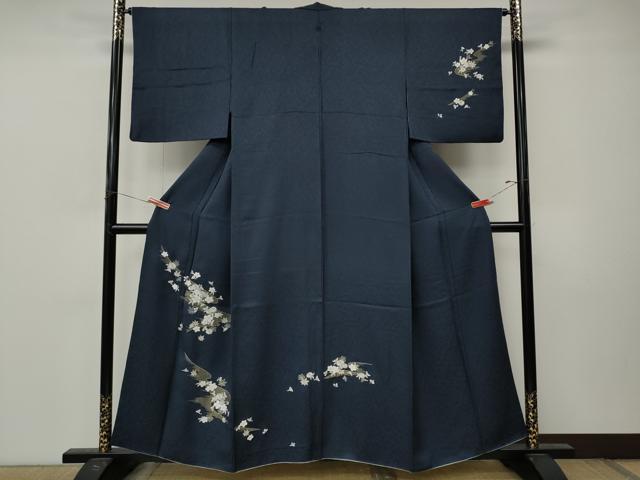 平和屋着物●訪問着 総刺繍 流水舞花文 金糸 ますいわ屋扱い 正絹 逸品 CABM9344ut