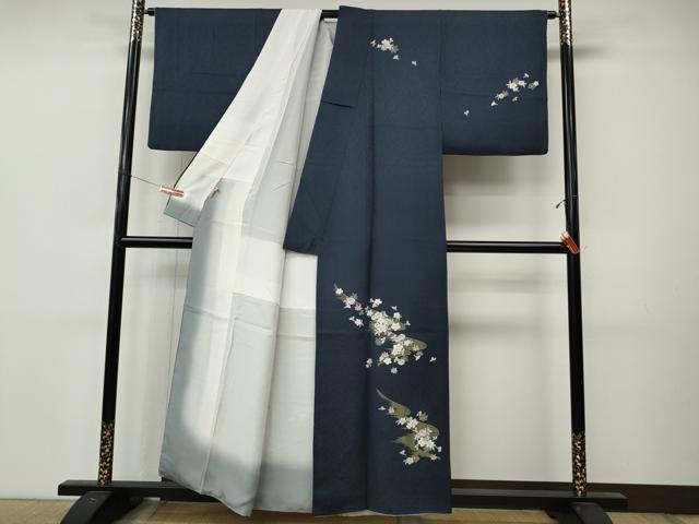 平和屋着物●訪問着 総刺繍 流水舞花文 金糸 ますいわ屋扱い 正絹 逸品 CABM9344ut