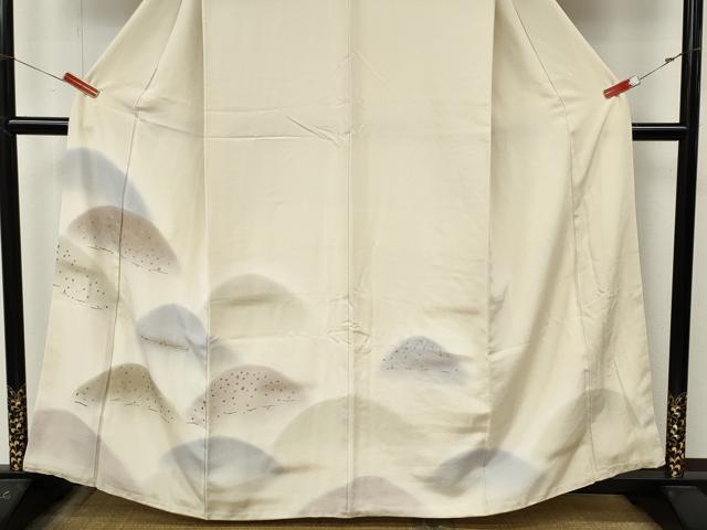 平和屋着物●訪問着 遠山文 暈し染め 金彩 正絹 逸品 CABM9361ut