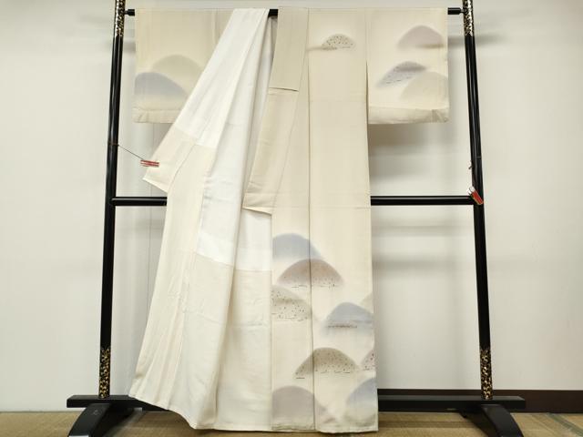 平和屋着物●訪問着 遠山文 暈し染め 金彩 正絹 逸品 CABM9361ut