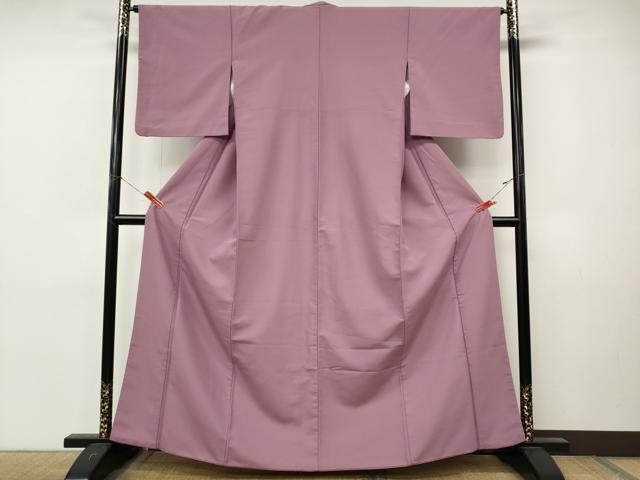 平和屋着物●色無地 菖蒲色 洗える着物 CABM9371ut