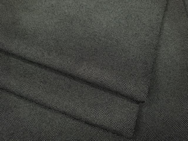 平和屋着物●江戸小紋 鮫小紋柄 黒地 正絹 逸品 CABM9398ut