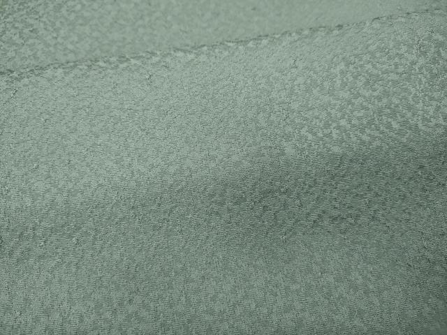 平和屋着物●上質な色無地 紋意匠 青磁鼠色 正絹 逸品 CABM9403ut