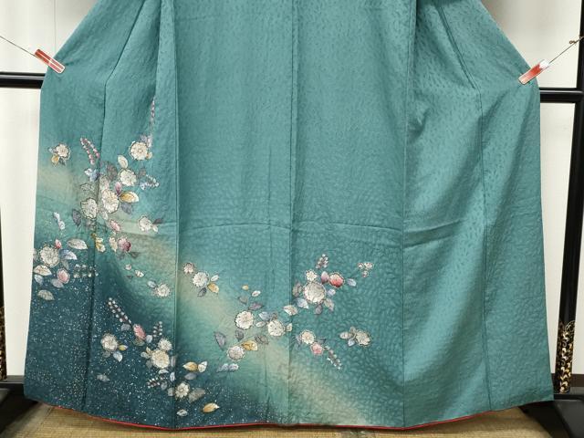 平和屋着物●訪問着 辻が花 絞り 暈し染め 金彩 正絹 逸品 CABM9427ut