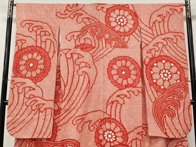平和屋着物●豪華振袖 総絞り 立波絵皿花文 正絹 逸品 CABM9432ut