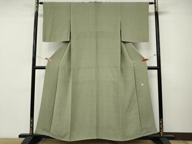 平和屋着物●江戸小紋 作家物 鮫小紋柄 鬼しぼ縮緬 正絹 逸品 未使用 CABM9444ut