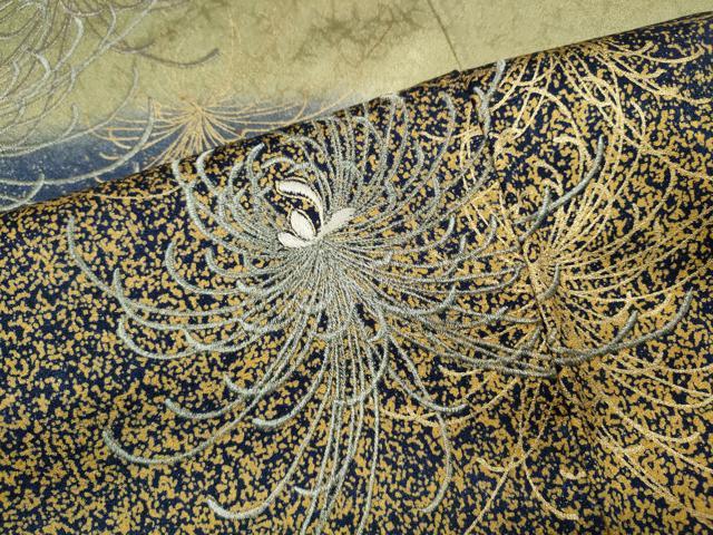 平和屋着物●色留訪問着 刺繍 乱菊 暈し染め 金彩 正絹 逸品 CABM9446ut